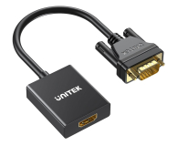 Przejściówka Unitek Adapter VGA - HDMI (1080P/60Hz, 15cm)